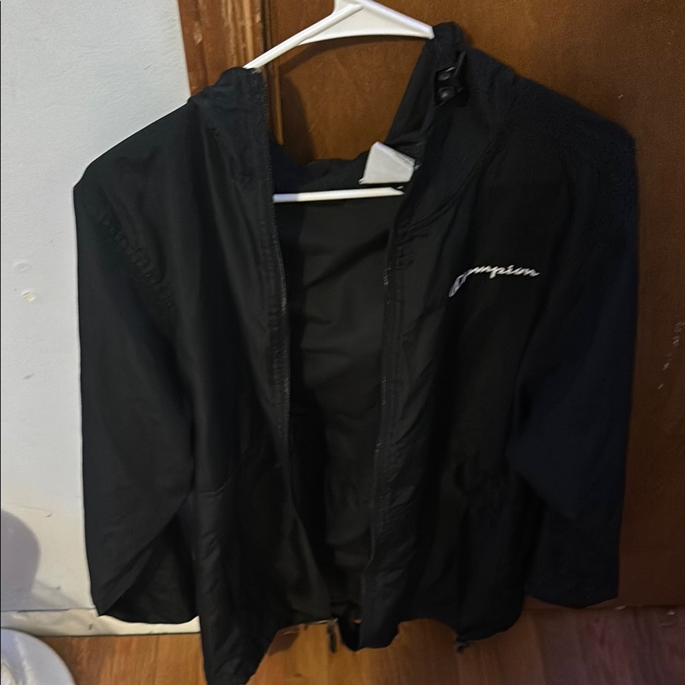 Champion Black Windbreaker Jacket
